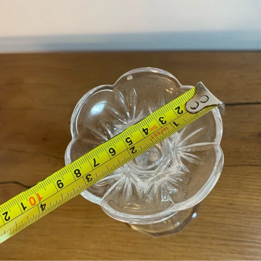 Noritake HAMPTON HALL Full Lead Crystal 7” Candlestick Holder West Germany